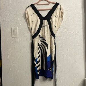 Tibi New York Dress Size 2 Vintage 100% Silk